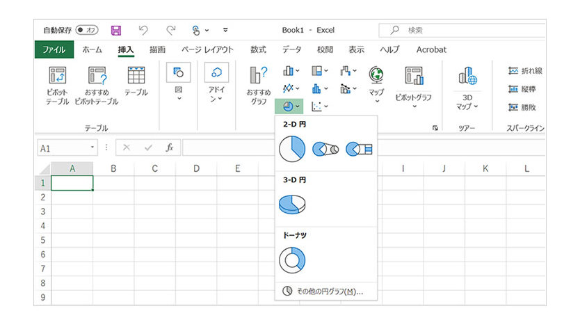 Excel でグラフの作成