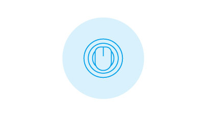 マウスのトラッキング精度を示すイラスト