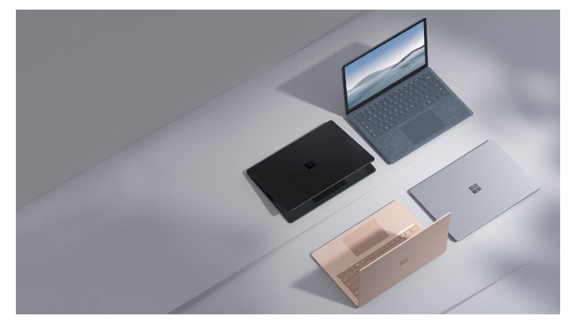 Surface Laptop 4 4つの異なる色で