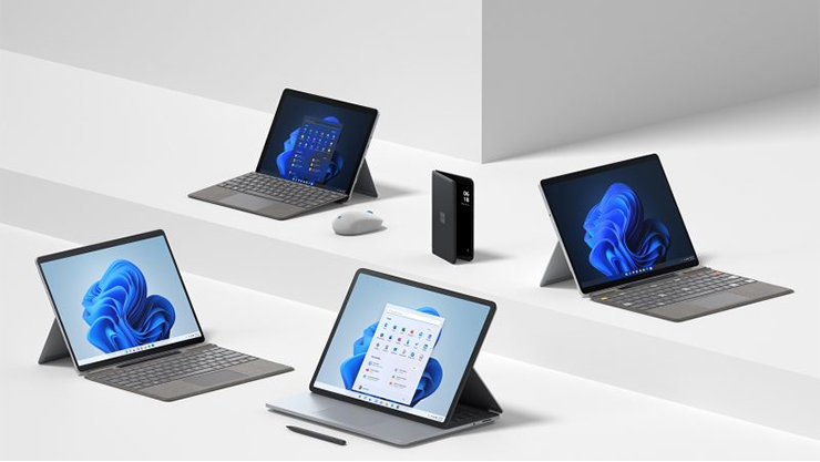 2021年9月に発表した Surface 新製品のデバイス