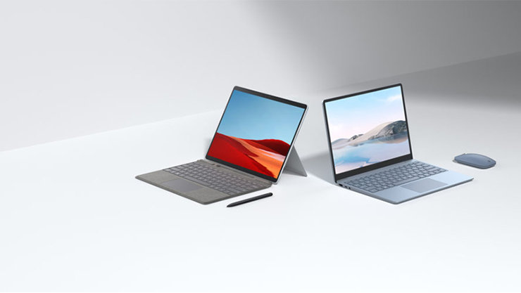 Surface Laptop Go、Surface Pro X 