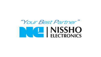 Nissho Electronics タグライン付きロゴ  'Your best Partner'