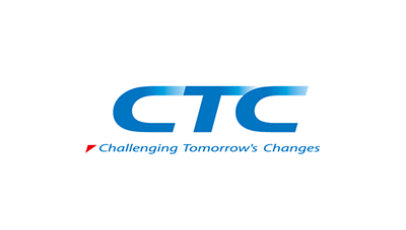 CTC タグライン付きロゴ  'Challenging Tomorrow's changes'