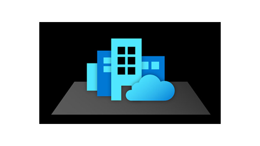 雲と灰色のプラットフォーム上の建物のイラスト