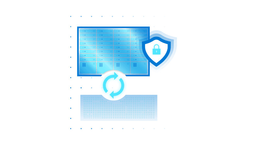  老朽化したサーバーとストレージのインフラストラクチャの最新化の図