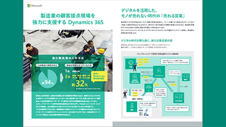 製造業の顧客接点現場を強力に支援する Dynamics 365