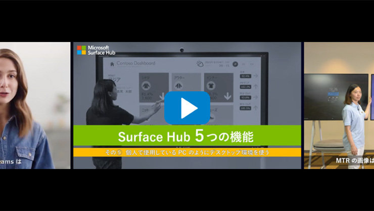 SurfaceHub2Sビデオライブラリビデオサムネイル