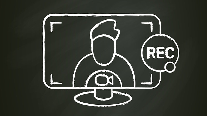 画面録画を表したイラスト