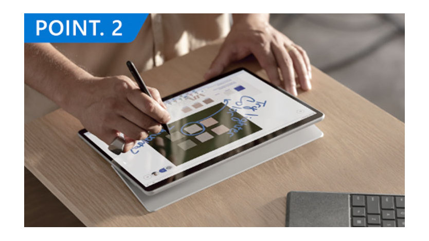 ペンを使ったSurfaceの画面操作のイメージ