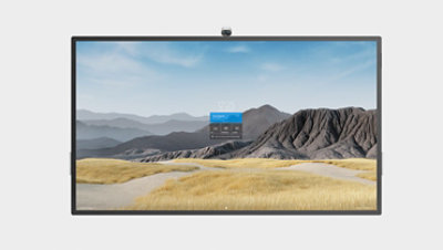 Surface Hub 2S 灰色の背景に