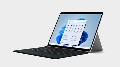 Surface Pro X 灰色の背景に