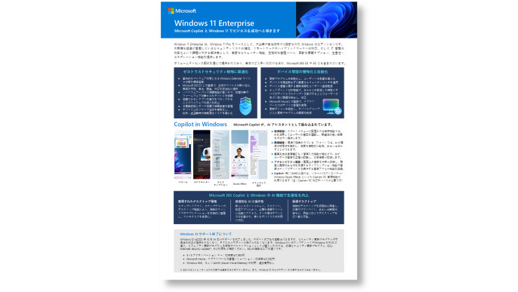 Windows 11 Enterprise カタログ