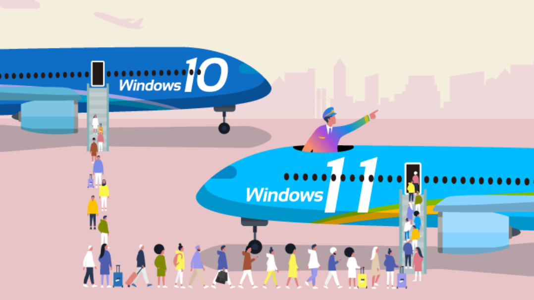 Windows 10 EOS キービジュアル