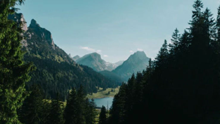 a mountain landscape