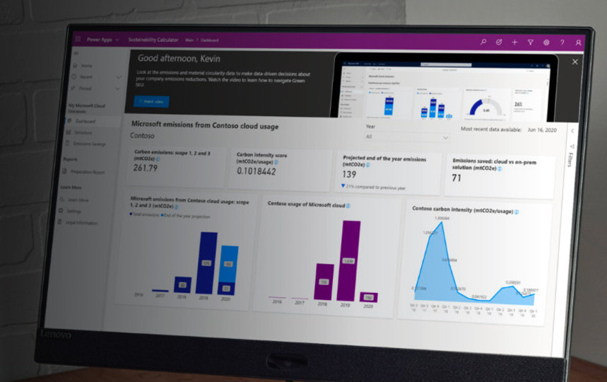 a computer monitor with graphs on it
