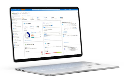 Display mit Informationen rund um das Thema Microsoft Defender for Cloud