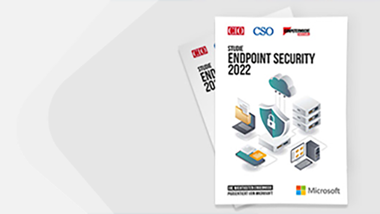 Abbildung der Titelseite der Endpoint Security Studie 2022