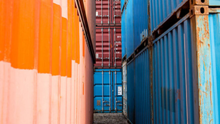 Gestapelte Container