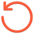 Pfeildiagramm Icon in orange