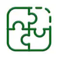 Puzzle Icon in grün