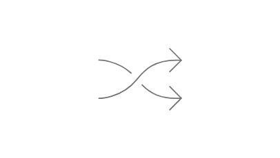 Dieses Icon zeigt zwei ineinander verlaufende Pfeile