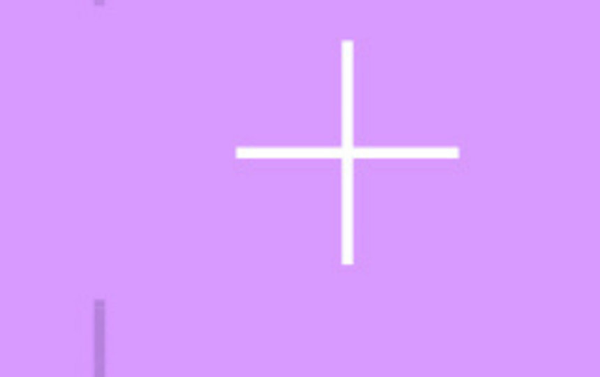 Several plus icons on a purple background