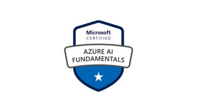 Microsoft certified Azure AI Fundamentals badge