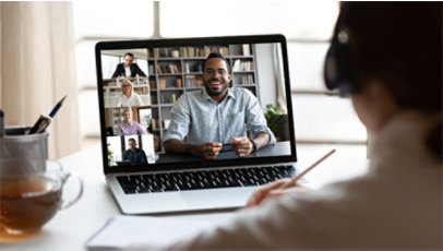 Several people attending on remote Teams group meeting