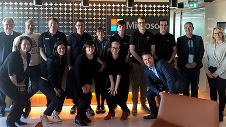 ACT trainees participating in the Microsoft Traineeship.