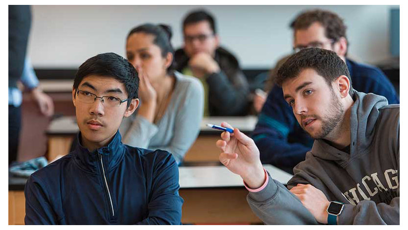 University students in the class