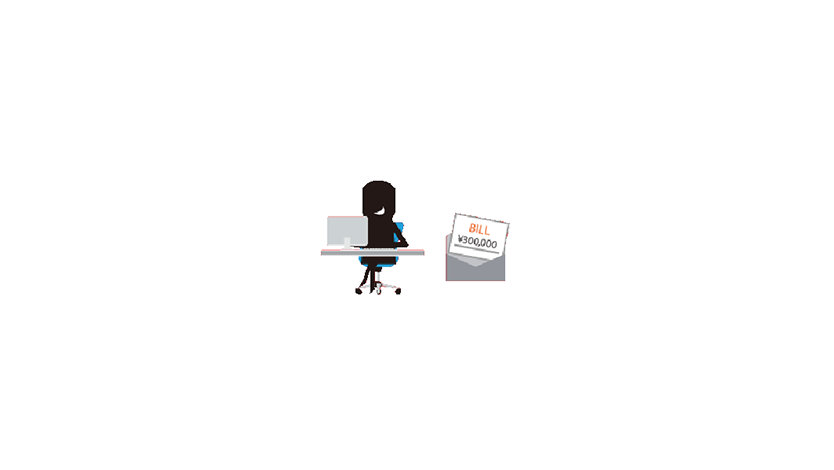 フィッシング・なりすまし詐欺のイラスト
