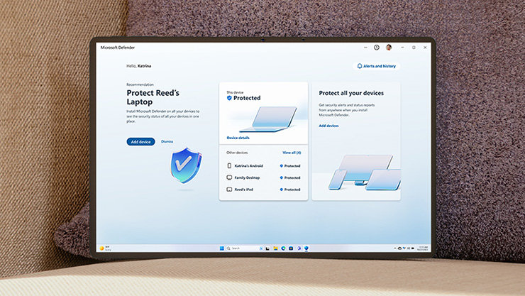 Microsoft Defender の画面