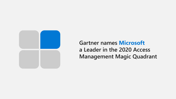 2020 年 マジック クアドラントのアクセス管理部門でMicrosoft を「リーダー」とガートナーは評価