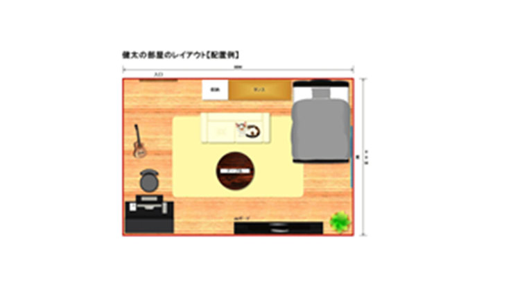 レイアウト マップ（引越し）のテンプレート/PowerPoint