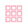 ピンクの3X3正方形グリッド