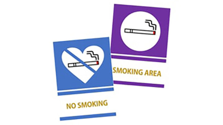禁煙喫煙ポスターのテンプレート/PowerPoint