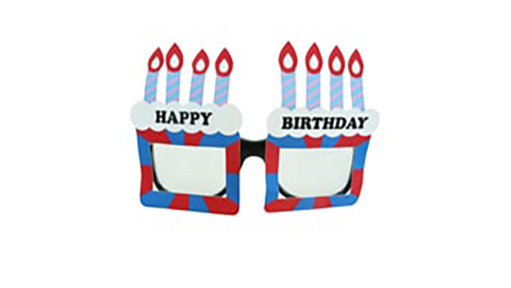 誕生日パーティー用のカラフルな紙ガラスの小道具、キャンドルの装飾とボールスタイルのデザイン