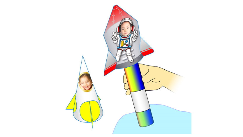 空気で飛ぶロケット