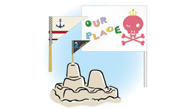 ビーチ用フラッグ