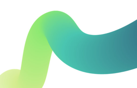 geometrische Form in Grüntönen auf weißem Hintergrund