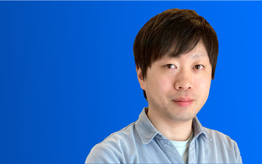 翔さんは真っ直ぐに見ています