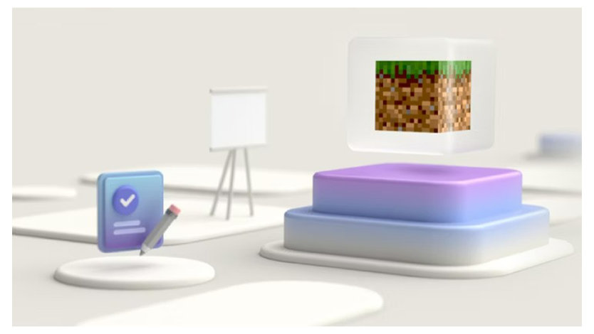 Minecraft Education に関する Microsoft learn ページのメインビジュアル