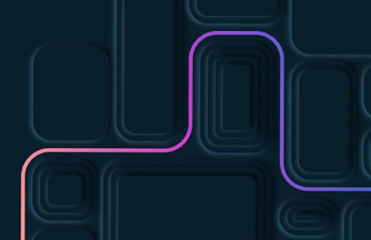 Dunkelblaue und violette Linien auf schwarzem Hintergrung