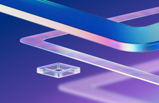 Abstrakte rechteckige Formen vor Hintergrund.