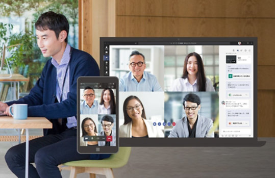 オンライン イベント開催をしている様子