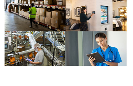 さまざまな業界をサポートするパートナー ソリューション 組み合わせたグラフィックス