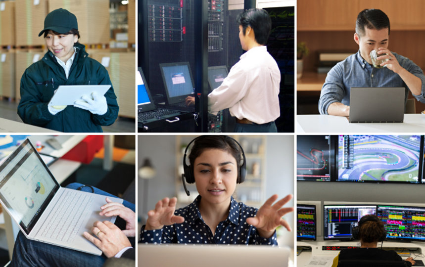 職場や家など様々な環境で仕事をするビジネス パーソン