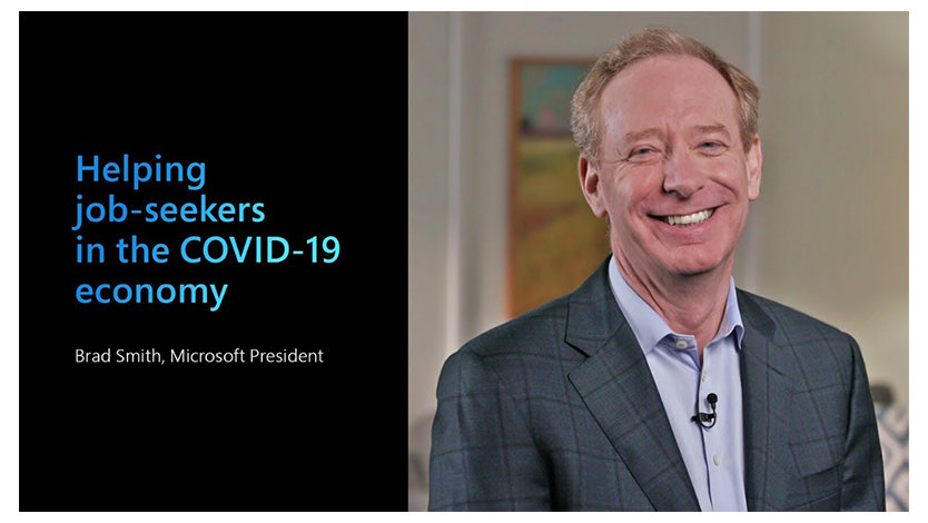 Microsoft President Brad Smith on helping job-seekers in the Covid-19 economy