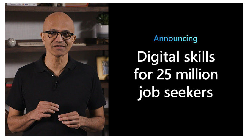 Microsoft CEO Satya Nadella announces initiative helping job-seekers in the Covid-19 economy