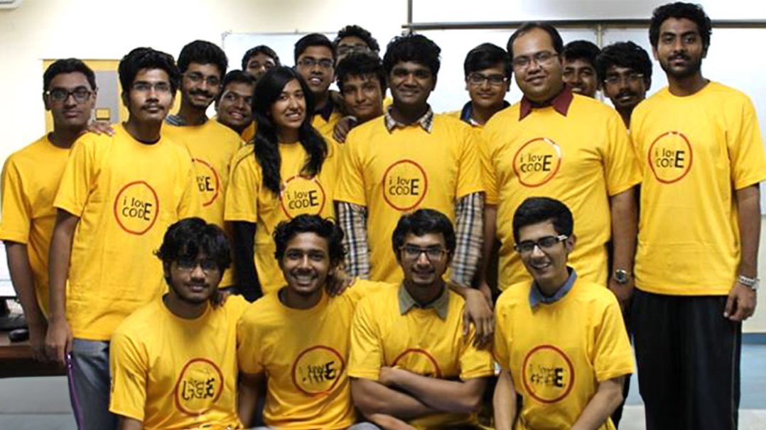 A group of students at the Microsoft Academia Accelerator program.